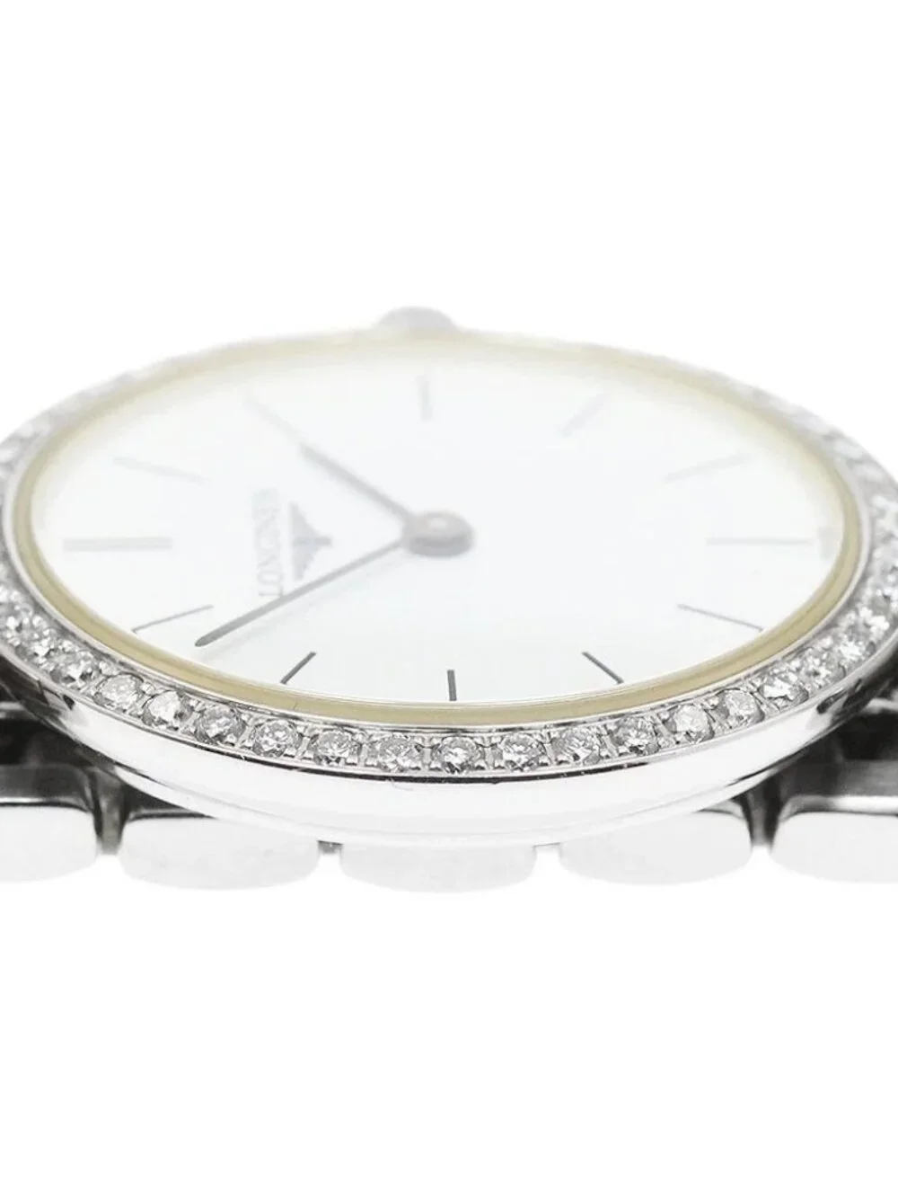 LONGINES Grand classic L4.204.0 Diamond Bezel white Dial Quartz Ladies _967463